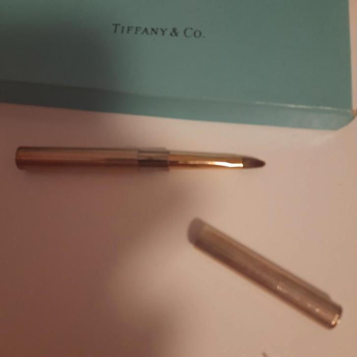 TIFFANY NY*ECHT ZILVEREN LIPPENSEEL*ALS NIEUW*BOXED*VINTAGE*, Handtassen en Accessoires, Uiterlijk | Cosmetica en Make-up, Zo goed als nieuw