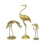 Set van 3 Messing Kraanvogels Hollywood Regency Design, Ophalen of Verzenden