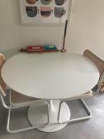 Rond wit tafeltje (diameter 100 cm), Huis en Inrichting, Tafels | Eettafels, Ophalen, Rond