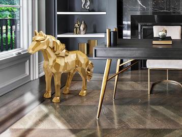 UNIEK XXL Future Horse Art design object polyresin gold beschikbaar voor biedingen