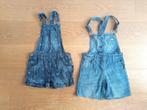 salopette court en jeans fille - taile 128 (8 ans), Ophalen, Gebruikt, Meisje