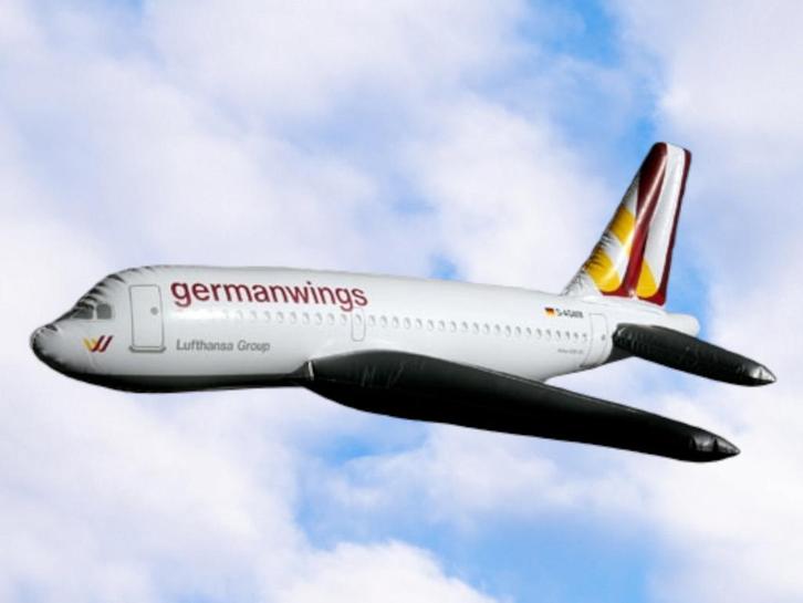 Germanwings Opblaasbaar Vliegtuig Airbus A319-100 D-AGWM, Verzamelen, Luchtvaart en Vliegtuigspotten, Nieuw, Schaalmodel, Ophalen of Verzenden