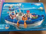 Playmobil 5131 bateau de pêche, Comme neuf, Enlèvement ou Envoi