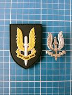 Insigne + patch velcro Paracommando, Collections, Enlèvement ou Envoi, Armée de terre, Emblème ou Badge