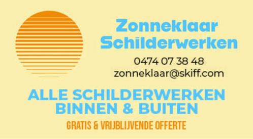 Zonneklaar Schilderwerken -alle schilderwerken binnen&buiten, Diensten en Vakmensen, Schilders en Behangers, Behangen, Binnenschilderwerk