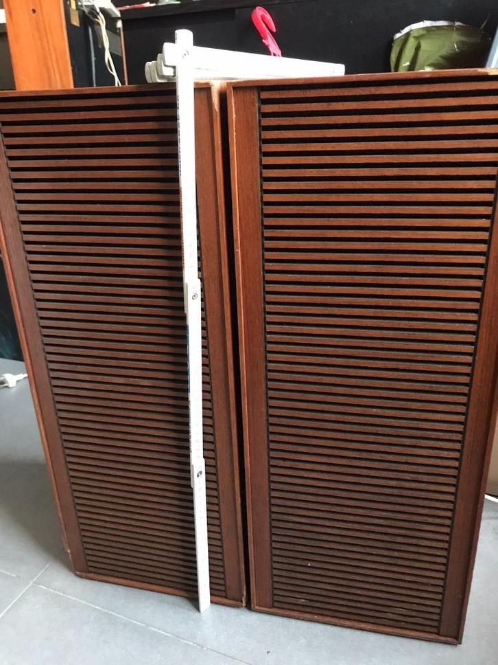 Boxen Grundig Hifi luidspreker-toren, Audio, Tv en Foto, Luidsprekerboxen, Gebruikt, Front, Rear of Stereo speakers, Minder dan 60 watt