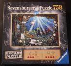 Puzzel - 759 - Escape puzzle, In de Onderzeeër, Gebruikt, Ophalen of Verzenden, 500 t/m 1500 stukjes, Legpuzzel
