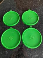 4 couvercles Tupperware verts, Enlèvement ou Envoi, Utilisé