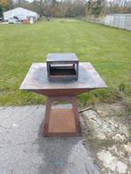 Bbq cortenstaal, Tuin en Terras, Houtskoolbarbecues, Zo goed als nieuw, Ophalen