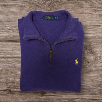 Polo Ralph Lauren 1/4 zipper paars XL beschikbaar voor biedingen
