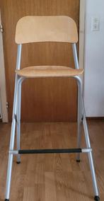 opvouwbare barkruk/kinderstoel met voetsteun, Huis en Inrichting, Barkrukken, Ophalen, Zo goed als nieuw