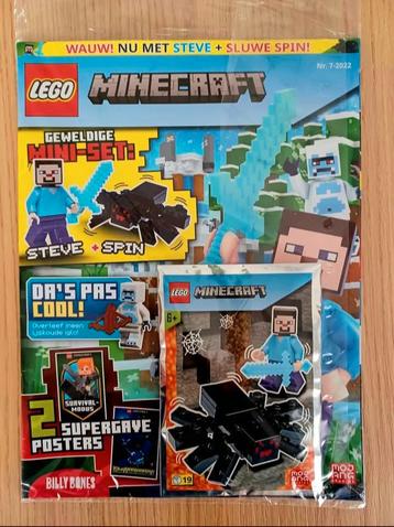 Magazine Lego Minecraft met minifiguren NIEUW  beschikbaar voor biedingen