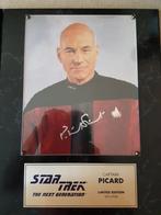 Photo dédicacée captain PICARD 691/950 édition limitée, Ophalen of Verzenden, Zo goed als nieuw