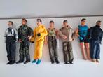 Lot 7 action man poppen + assortiment extra kledij, Ophalen of Verzenden, Gebruikt, Overige typen