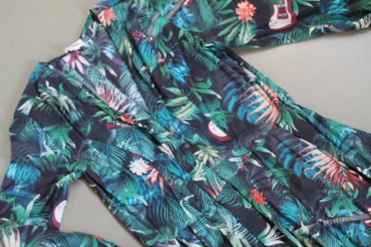 Lange Zadig & Voltaire Jungle jurk mt M, Kleding | Dames, Jurken, Zo goed als nieuw, Maat 38/40 (M), Overige kleuren, Knielengte
