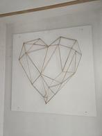 String Art hartvormige wanddecoratie, Ophalen, Zo goed als nieuw
