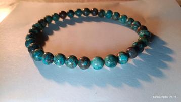 Bracelet élastique avec chrysocolle 