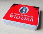 Blikken sigarendoos Willem II, Ophalen of Verzenden, Gebruikt