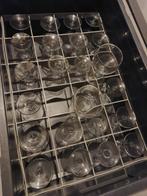24 wijnglazen 25cl gesorteerd, Ophalen, Zo goed als nieuw, Overige typen