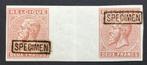 LEOPOLD ll. SPÉCIMEN 2F.(In paar,originele gom.MNH.Cw:+360€., Postzegels en Munten, Postzegels | Europa | België, Koninklijk huis