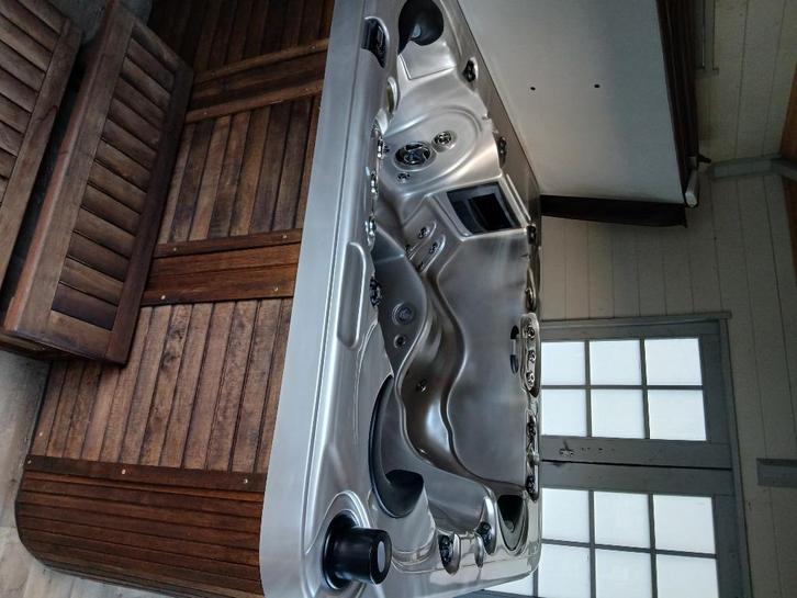 Jaccuzi, Tuin en Terras, Bubbelbaden en Hottubs, Gebruikt, Vast, Afdekzeil, Filter, Pomp, Trap, Ophalen of Verzenden