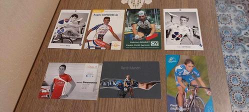 7 Wielerkaarten / Franse wielerploegen, Collections, Articles de Sport & Football, Utilisé, Affiche, Image ou Autocollant, Envoi
