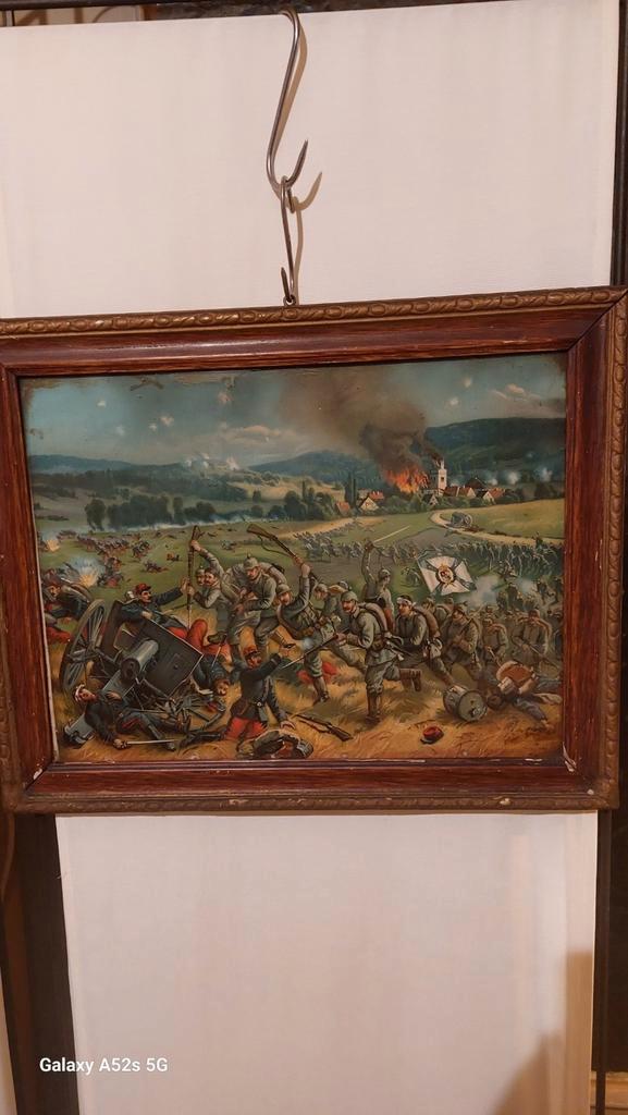 Duits  -Franse oorlogstafereel 1870 in Metz., Verzamelen, Militaria | Algemeen, Ophalen of Verzenden