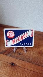 Brasserie bière ancienne carte à jouer Krüger Export #2, Collections, Marques de bière, Panneau, Plaque ou Plaquette publicitaire
