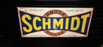 Roode Schmidt Rouge reclamebord 1947, Verzamelen, Reclamebord, Gebruikt, Ophalen