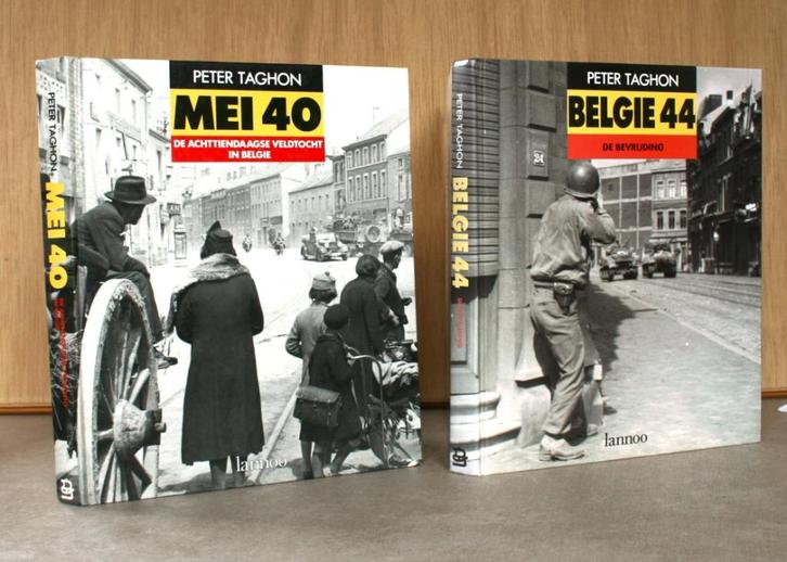 Mei 1940 + België 1944 in woord en beeld. (1=€14 / 2=€25), Boeken, Oorlog en Militair, Zo goed als nieuw, Tweede Wereldoorlog
