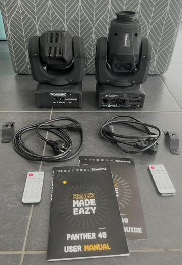 2 x BeamZ Panther 40 LED movinghead 45W beschikbaar voor biedingen