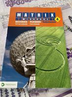 Matrix wiskunde 4 basisboek plusboek vademecum, Comme neuf, Secondaire, Mathématiques A, Enlèvement ou Envoi