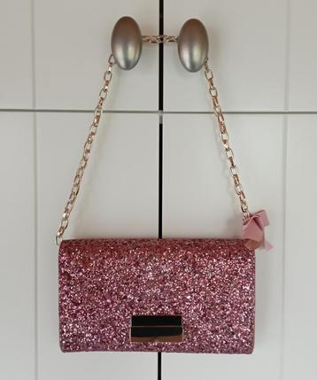 Esprit glitter roze clutch partytas NIEUW beschikbaar voor biedingen
