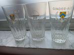 3 glazen GInder-Ale, Ophalen of Verzenden, Zo goed als nieuw, Glas of Glazen, Overige merken
