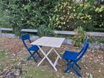 Tuintafel en twee stoeltjes. Allen opklapbaar, Ophalen, Gebruikt
