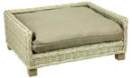 Gevlochten hondenmand | 100 x 78 cm | Beige, Dieren en Toebehoren, Honden-accessoires, Ophalen of Verzenden, Nieuw