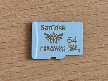 Carte mémoire micro sd 64gb pour Nintendo Switch, Enlèvement, Comme neuf