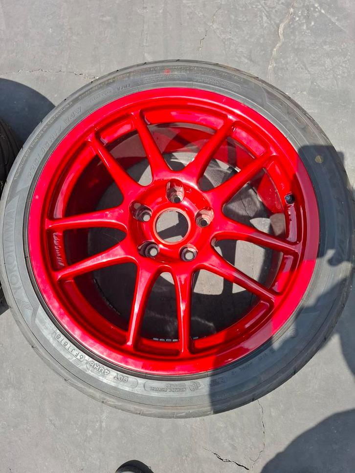 Work Emotion 5x114.3 17x8.5jj et33, Autos : Pièces & Accessoires, Pneus & Jantes, Pneus et Jantes, Pneus été, 17 pouces, 225 mm