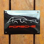 Emaille Schild PORSCHE 911 Dealer Reclamebord Vintage Plaque, Verzamelen, Verzenden, Gebruikt, Reclamebord