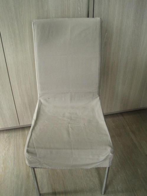 Housse de chaise beige marron, Maison & Meubles, Chaises, Utilisé, Une, Tissus, Enlèvement ou Envoi
