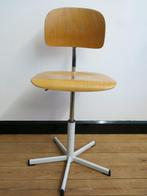 Chaise de dessinateur haute / chaise d'architecte, Maison & Meubles, Brun, Chaise de bureau, Enlèvement, Utilisé