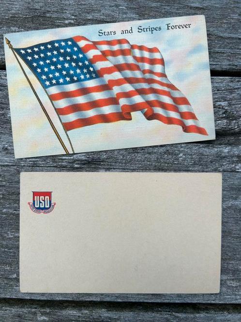 2 orignele postkaarten US WW2, Verzamelen, Militaria | Tweede Wereldoorlog, Ophalen of Verzenden
