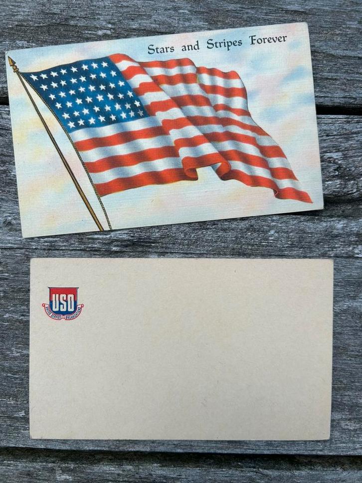 2 orignele postkaarten US WW2, Verzamelen, Militaria | Tweede Wereldoorlog, Ophalen of Verzenden