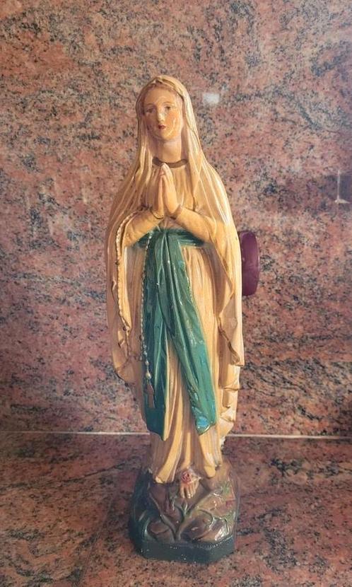 Oud gipsen Mariabeeld, Antiek en Kunst, Antiek | Religieuze voorwerpen, Ophalen of Verzenden