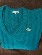 Vintage Lacoste gebreide trui turkoise, Kleding | Heren, Truien en Vesten, Ophalen of Verzenden, Zo goed als nieuw