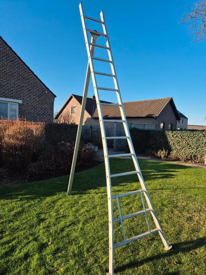 Driepoot  pluk en snoeiladders 10/12/14 sporten, Tuin en Terras, Hand-tuingereedschap, Zo goed als nieuw, Ophalen