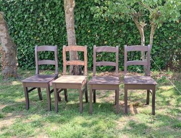 GRATIS 4 stoelen, Enlèvement, Utilisé, Autres couleurs, Bois