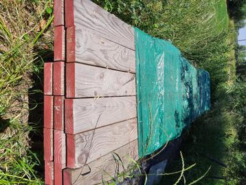 houten balken, Doe-het-zelf en Bouw, Hout en Planken, Geïmpregneerd, Nieuw, Ophalen of Verzenden, Balk