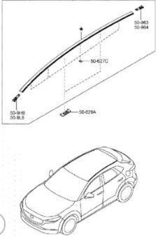 Langsdrager links origineel DFR5509L0 Mazda CX 30 beschikbaar voor biedingen