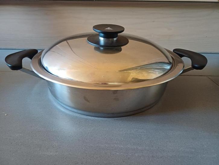 amc sauteuse braadpan diameter 28 cm, Huis en Inrichting, Keuken | Potten en Pannen, Gebruikt, Koekenpan of Braadpan, Overige materialen